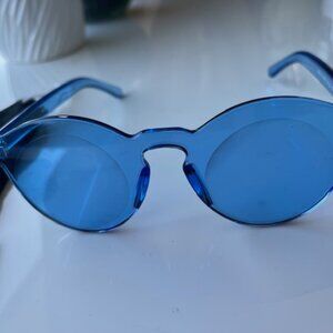 Blue Plastic Sunglasses